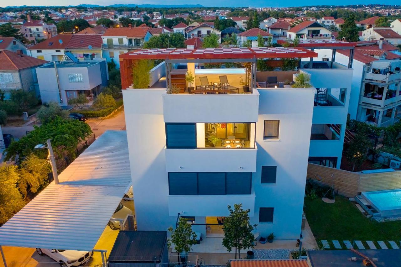Penthouse Diem - Private Pool With Sea View Zadar Exterior foto