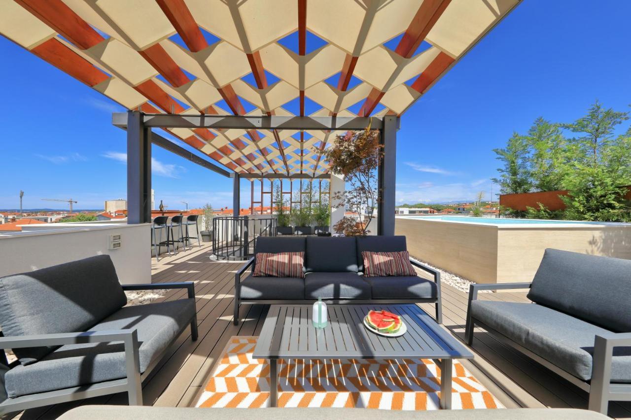 Penthouse Diem - Private Pool With Sea View Zadar Exterior foto