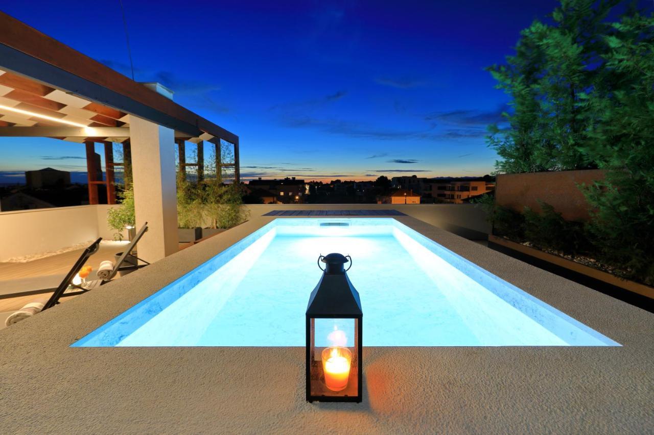 Penthouse Diem - Private Pool With Sea View Zadar Exterior foto