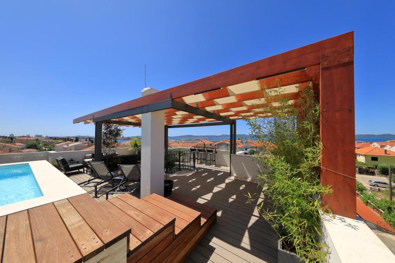 Penthouse Diem - Private Pool With Sea View Zadar Exterior foto